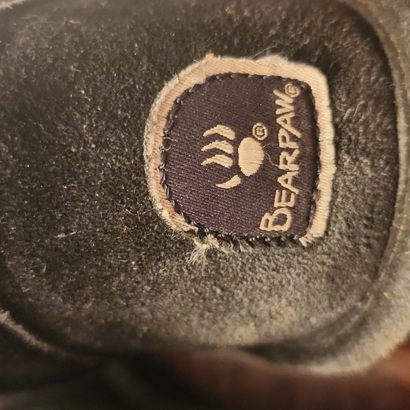 Bearpaw Boots Size 7 Black Suade Faux Fur - Picture 5 of 10